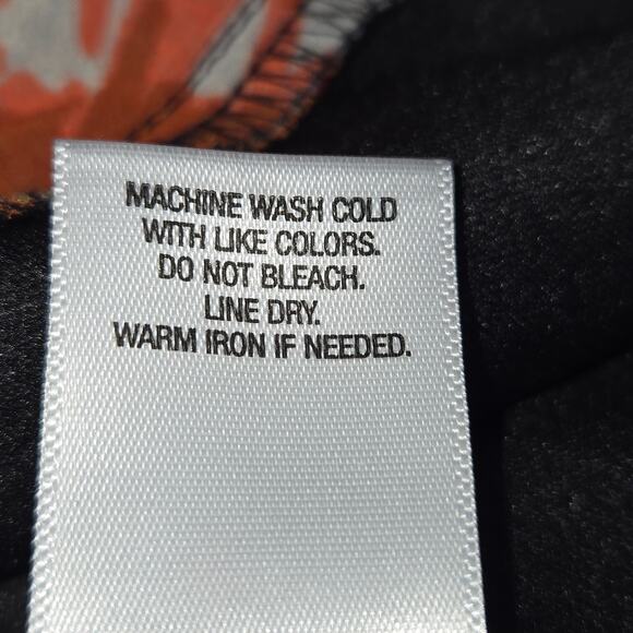 Roz & Ali Womens Medium Maxi Skirt Floral Flowy Black Colorful Garden Party Chic - Picture 9 of 9